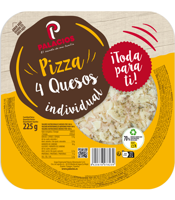 Pizza mini quatre fromages individuelle