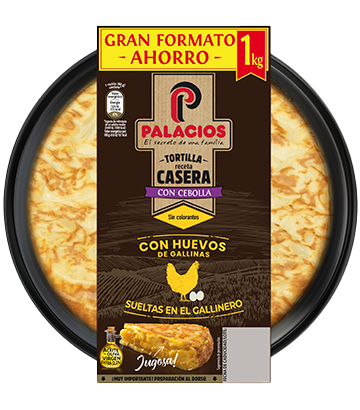 Tortilla recette Maison Palacios  L'oignon 1 Kilo