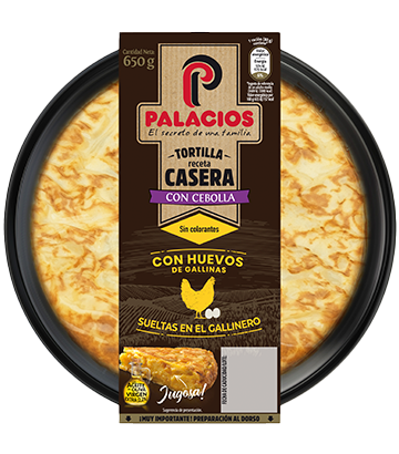 Tortilla recette maison Palacios aux oignons 650gr